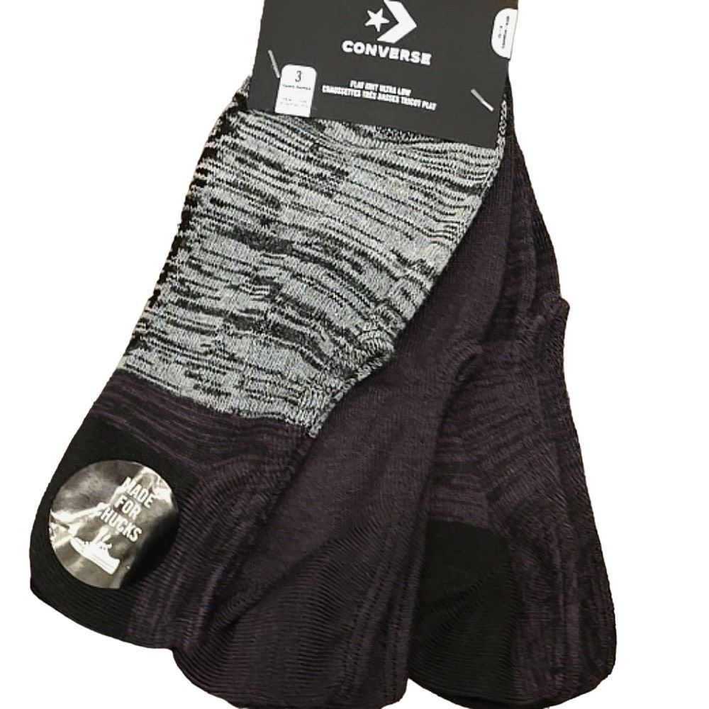 Converse Flat Knit Ultra Low 3PK Socks